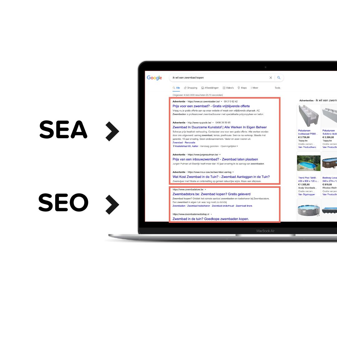 SEO & SEA: het verschil SEO & SEA: het verschil